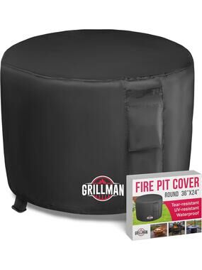 Heavy Duty Fire Pit Cover – Fits 36x24in Round Gas Fire Pit